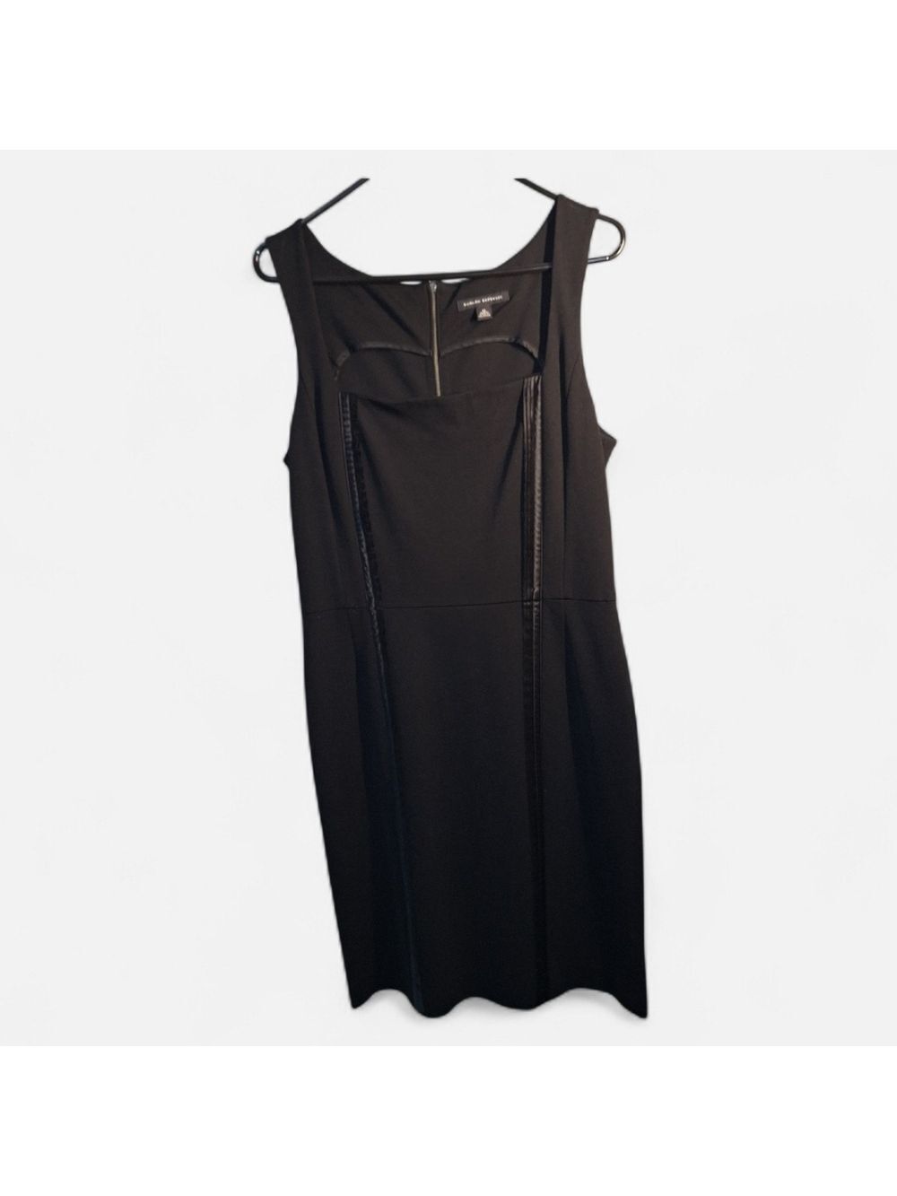 Banana Republic Black Dress Zipper Detail Size 12